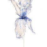 Annalù, Iris blu, 2016, resina ed inchiostri, cm 80x170x50